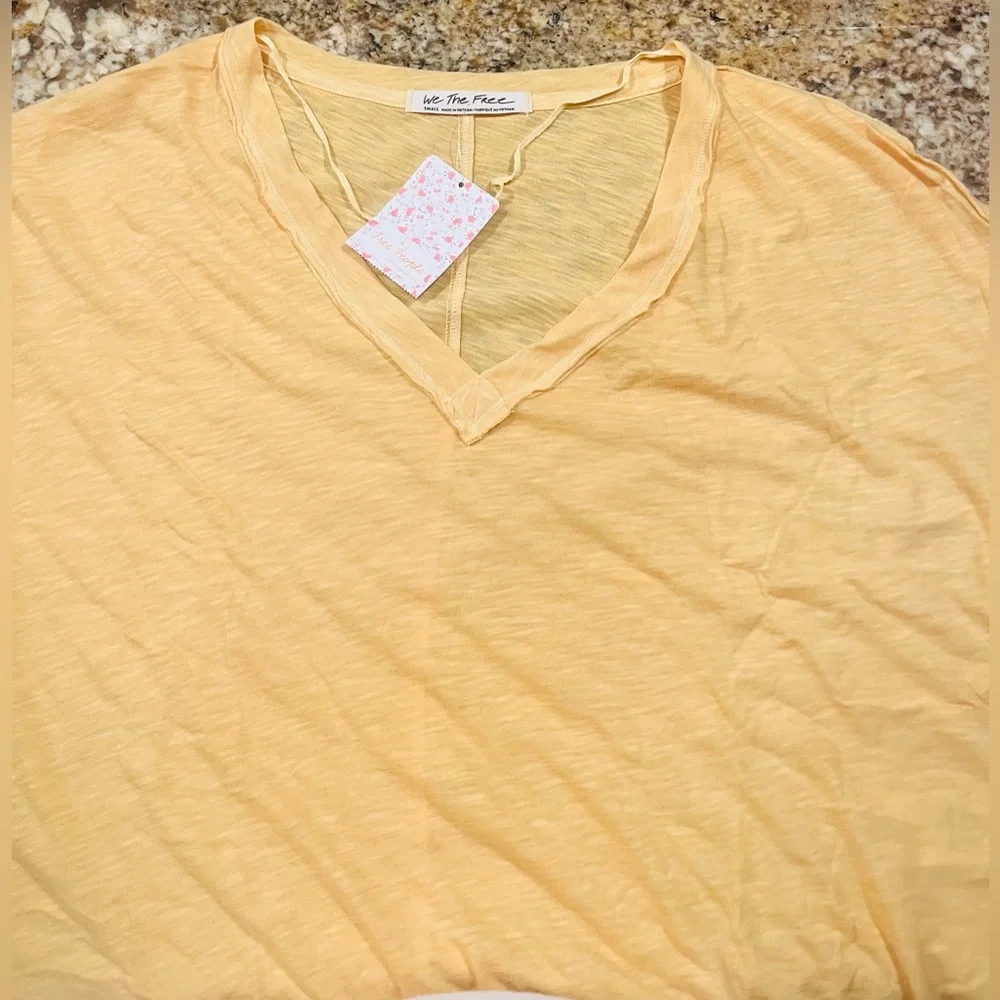 NWT Free People On My Mind V Neck Top
